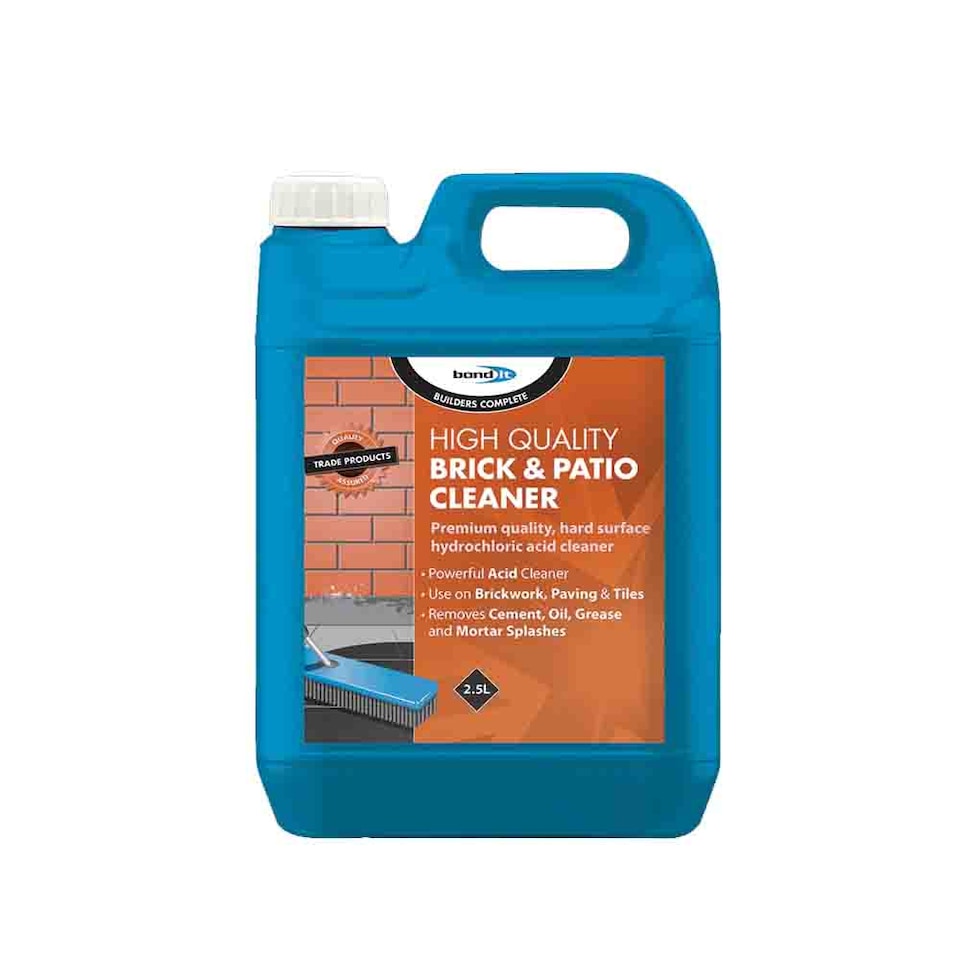 Bond It Brick & Patio Acid Cleaner 2.5 Liter Powerful Acidic Cleaning Tiles 2.5L