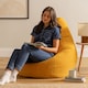 image 2 of Dalton Medium Beanbag Corduroy Yellow | Yellow | Ochre Yellow | 1