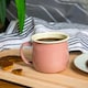 image 4 of Argon Tableware Coloured Enamel Belly Mugs - 375ml - Pink/Cream - Pack of 6 Multi