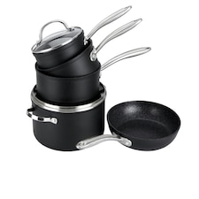 Prestige Cookware Set Non Stick Induction Suitable Dishwasher Safe - Pack of 5