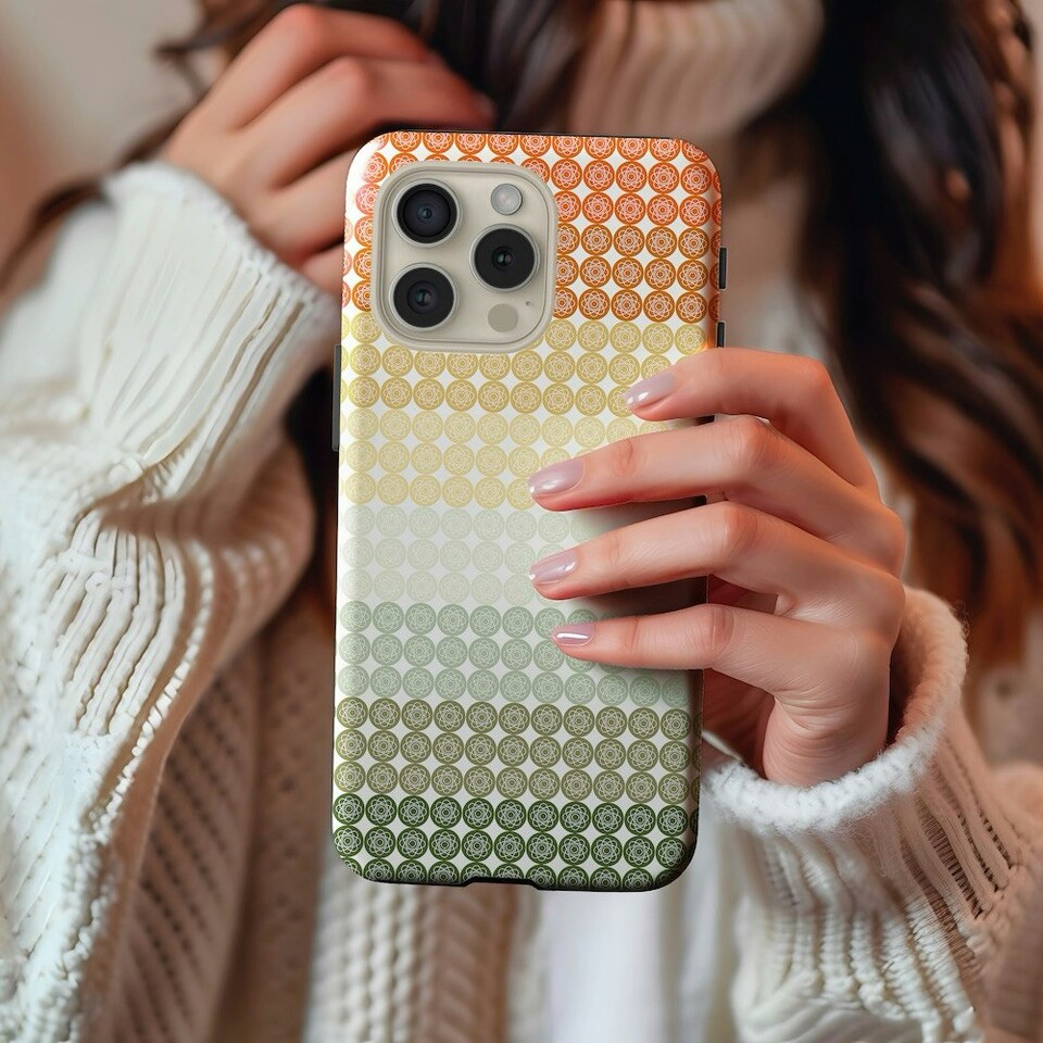 image 1 of Gradient Floral Stripe Phone Case | Green | Galaxy S24 Plus
Slim | Galaxy S24 Plus
Slim