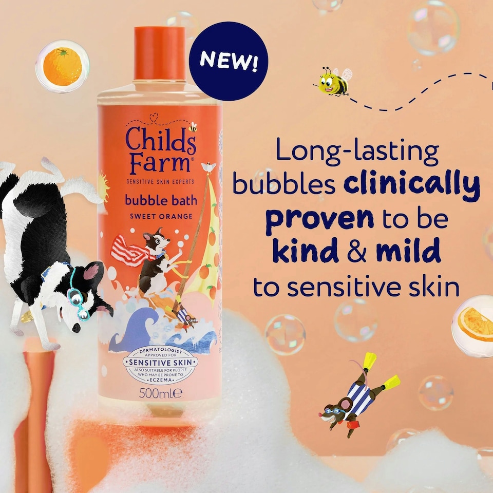 image 1 of Childs Farm Bubble Bath Sweet Orange 500ml