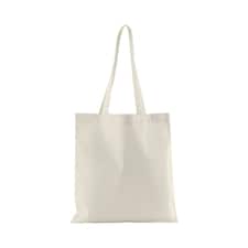 Westford Mill Plain Organic Cotton Tote Bag - Natural - One Size Cream
