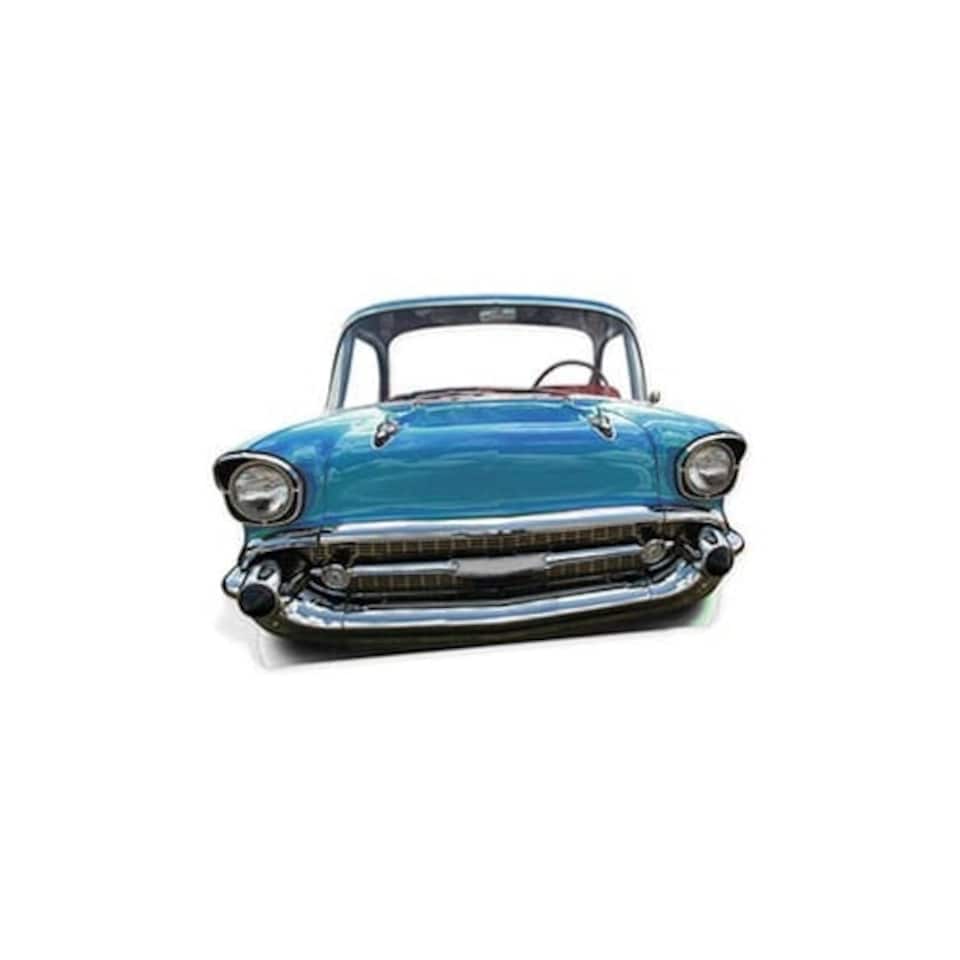 Blue Cadillac Car Child Size Lifesize Cardboard Cutout - 105cm