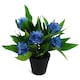 image 1 of 18cm Artificial Freesia Plant Blue Flowering