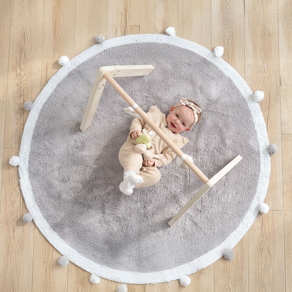 image 1 of MiniDream Wooden Activity Gym for Newborn Baby