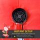 image 5 of HOMCOM 4ft Inflatable Christmas Santa Claus Gift with LED Xmas Decor Holiday Outdoor Yard Decoration