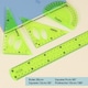 image 2 of 4 Pieces Plastic Flexible Geometric Set