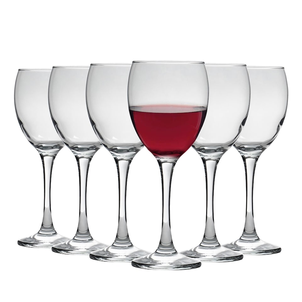 image 1 of LAV Venue Red Wine Glasses - 340ml - Clear - Pack of 6