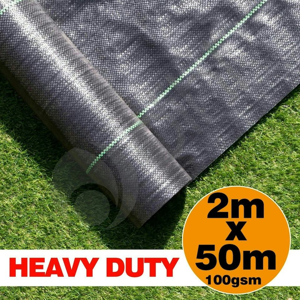 image 1 of 2m X 50m Ground Cover Fabric Landscape Garden Weed Control Membrane Heavy Duty