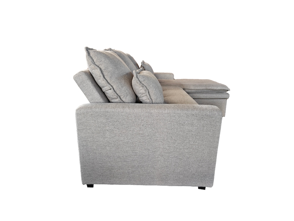 image 1 of Lucca 3 Seater Storage Sofa in Grey or Silver | Silver | One Size