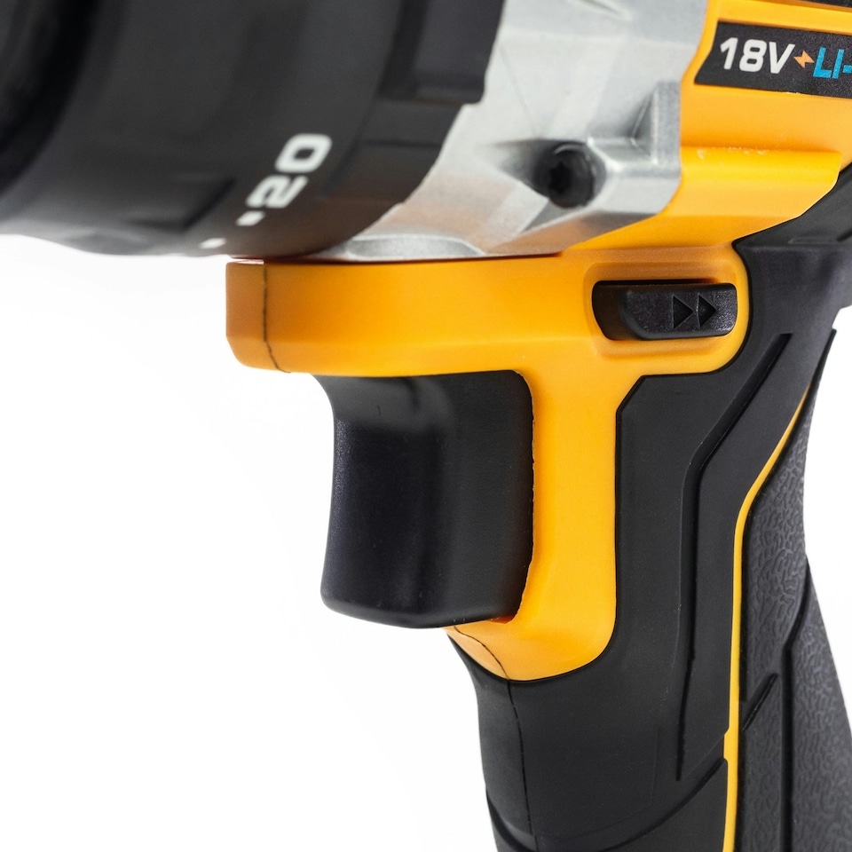 image 1 of JCB 18V 65Nm Brushless, Variable Speed Combi Drill with 5.0Ah Li-ion Battery & 2.4A Charger | JCB-18BLCD-5X-B
