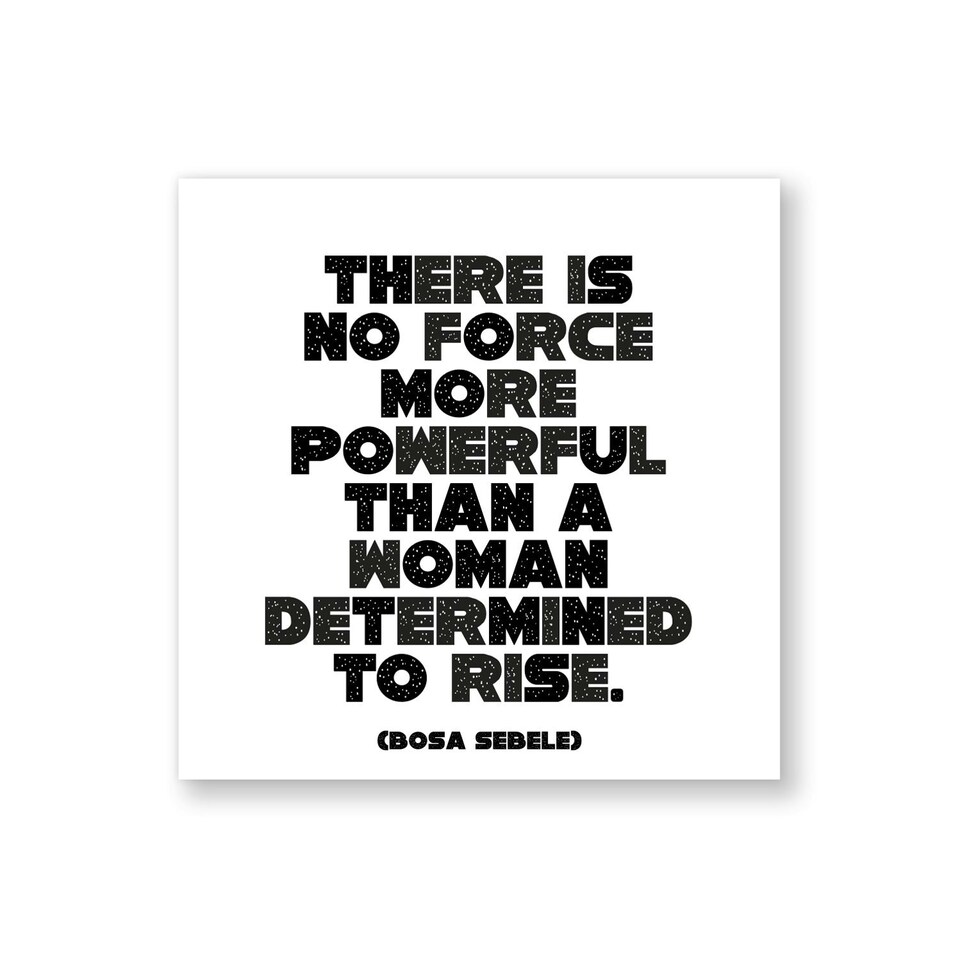 Quotable Inspirational Quote Fridge Magnet No Force More Powerful 9cm