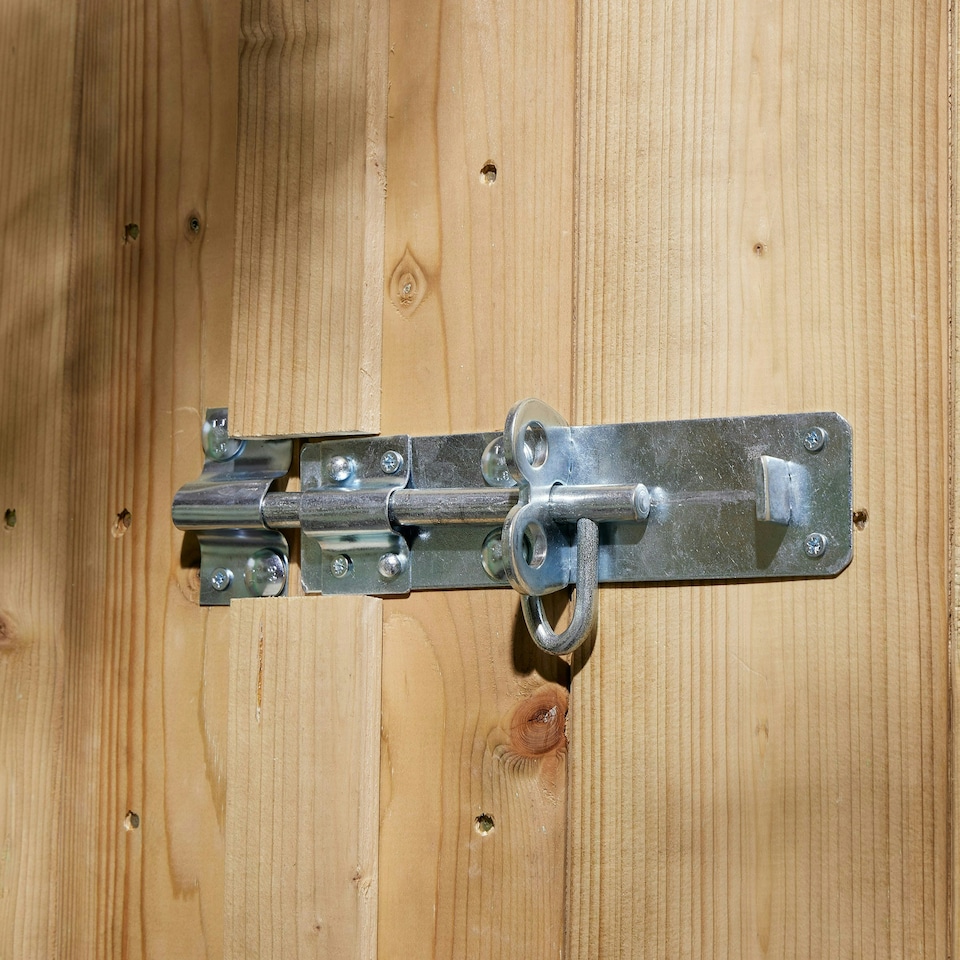 image 1 of Rowlinson Shiplap Apex Shed Double Door 4x6