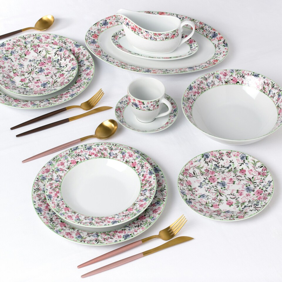 image 1 of 35pc Bloomsbury Garden Dinner Set