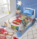 image 1 of Grinch Sleigh Shaped Blue Christmas Duvet Cover Set Single Bedding Set