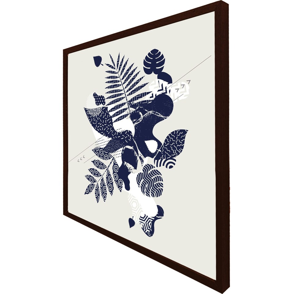image 1 of Prints of autumn leaves (Picture Frame) White | L
