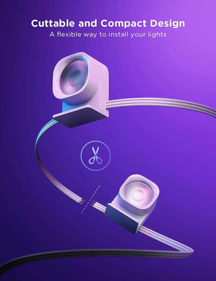 image 1 of Govee H608A RGBIC String Downlights 5M