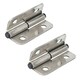 image 1 of Stainless Steel Lift Off Leaf Hinge Right 76x100mm Heavy Duty Door Hatch 2PK Silver