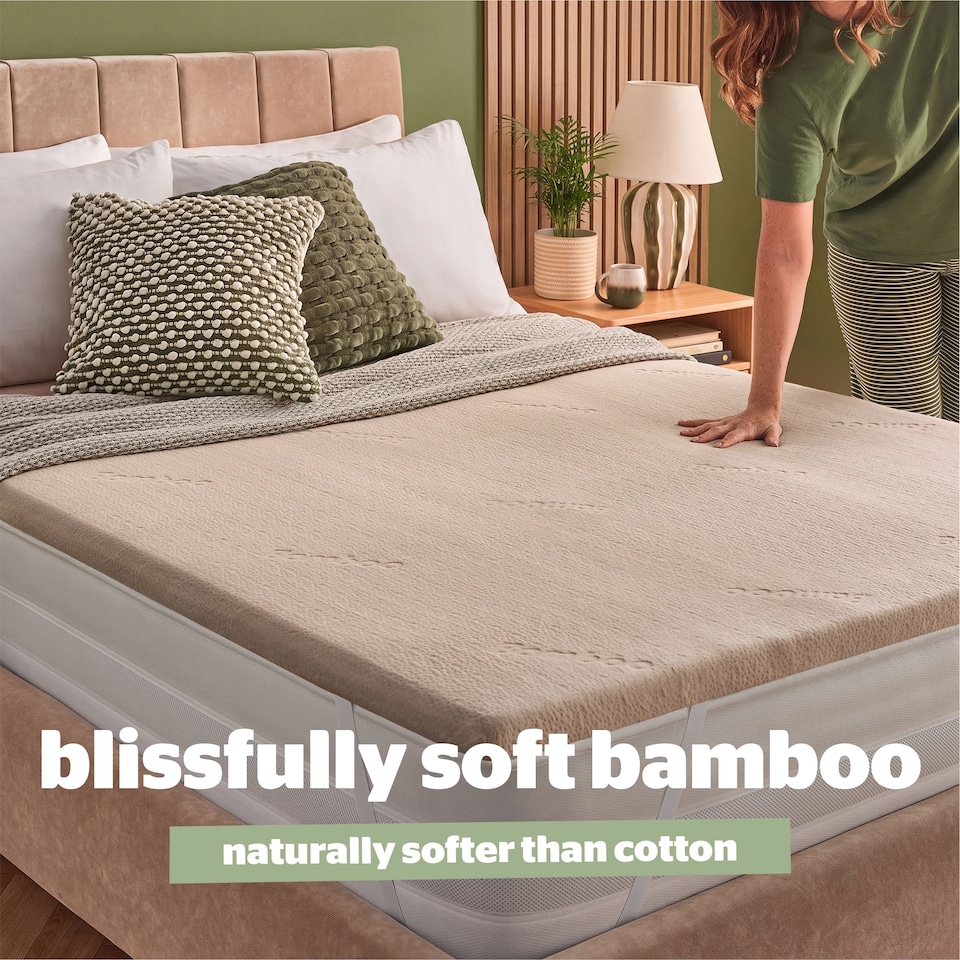image 1 of Silentnight Bamboo Mattress Topper