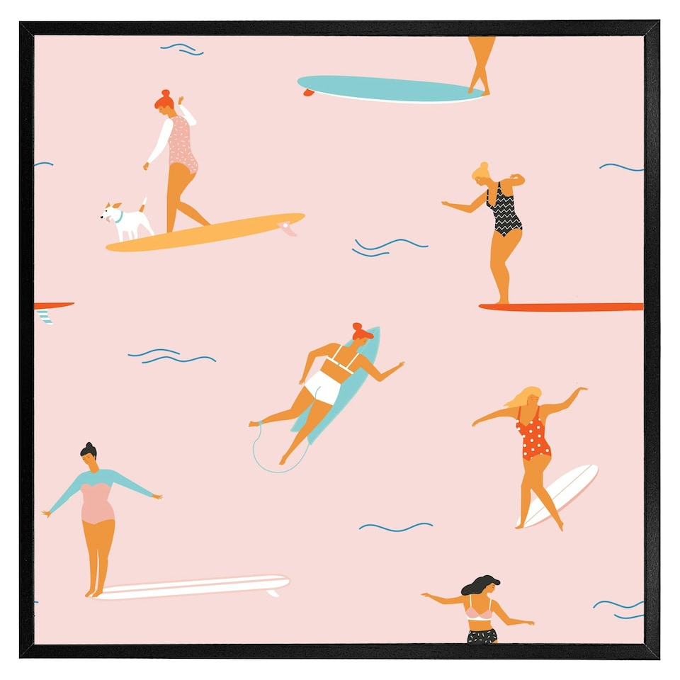 image 1 of Surfers (Picture Frame) Black | XS