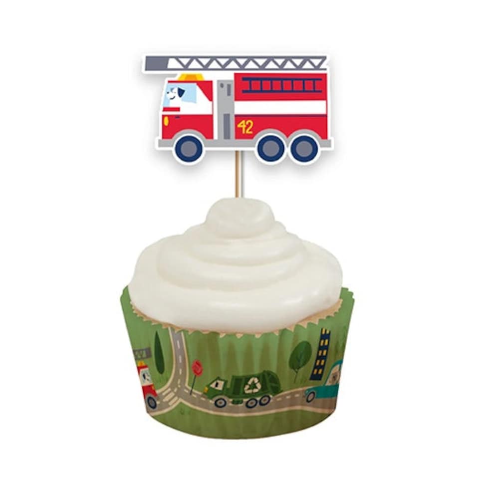 image 1 of Transport with Animals Paper Cupcake Cases - Pack of 60