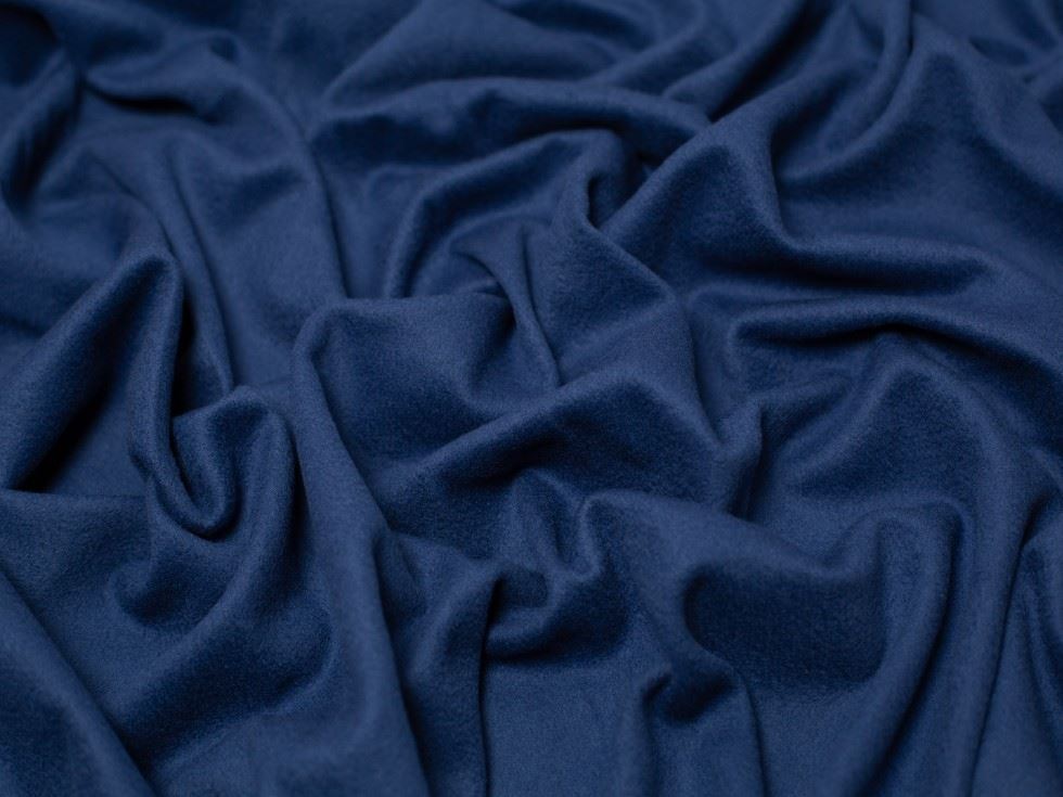 Minerva Core Range Blue Luxury Cashmere Wool Coating Fabric for Dressmaking, 150cm / 59" Wide - per metre