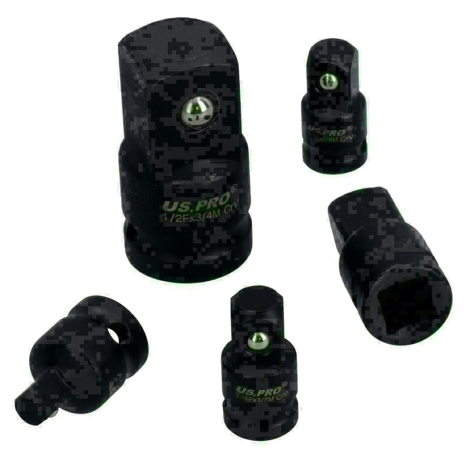image 1 of 8pc Impact Socket Adaptor Adapter Step Up Down Reducer Converter On Rail