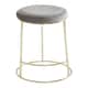 image 2 of Interiors by Premier Manhattan Grey Velvet Tall Bar Stool