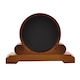 image 3 of Widdop Gifts Wooden Scroll Design Mantel Clock