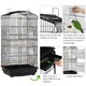 image 4 of Yaheetech 162.5 cm Tall Open Top Metal Bird Cage Large Black