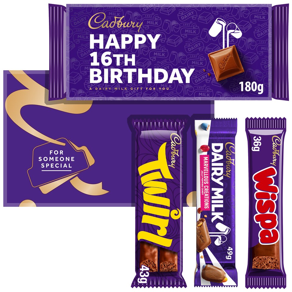 image 1 of Cadbury Happy 16th Birthday Letterbox Chocolate Gift