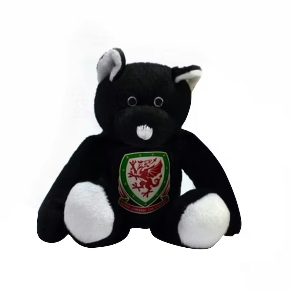 image 1 of Wales Official Football Mini Bear - Black/White - One Size