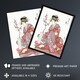 image 2 of Courtesan Tsukasa Of Ogiya Japan Wall Art Print Utamaro Kitagawa 18x24"