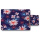 image 1 of Red, White & Blue Flower Print (Placemat & Coaster Set)