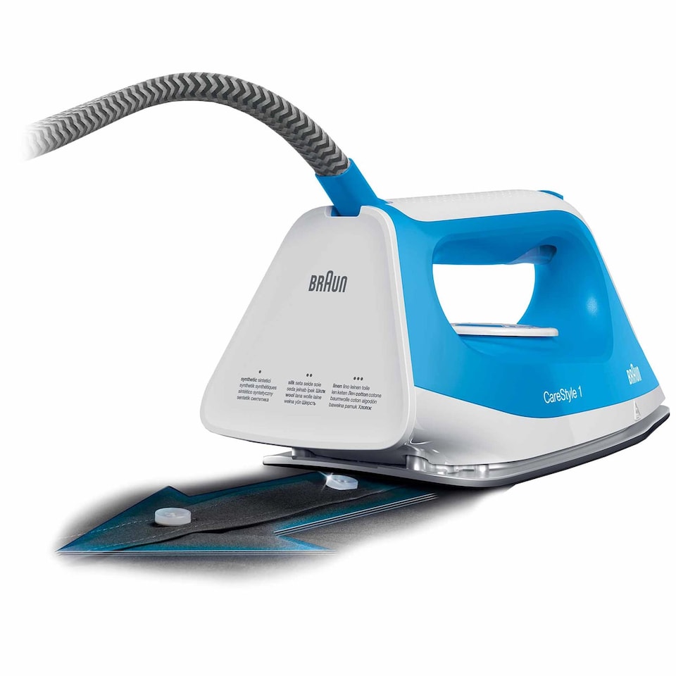image 1 of Braun 5.5 Bar Carestyle 1 Steam Iron, Blue