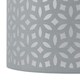 image 3 of First Choice Lighting Set of 2 Grey Laser Cut 15.5cm Table Lamp Shades Grey