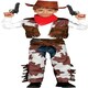 image 1 of Fancy Dress Childs Cowprint Cowboy - 3-4 Years