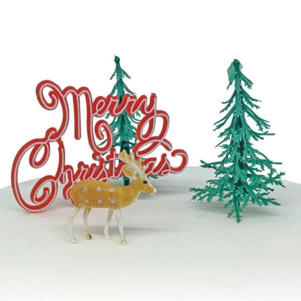 image 1 of Anniversary House Nostalgic Festive Forest Cake Decorating Kit