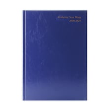 Janrax 2026-2027 A4 Day Per Page Blue Academic Diary