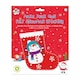 image 1 of Make Your Own Snowman Felt Christmas Treat Stocking DIY Kit 20cm
