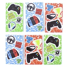 Assorted Gamer Mini Notebooks - Pack of 6