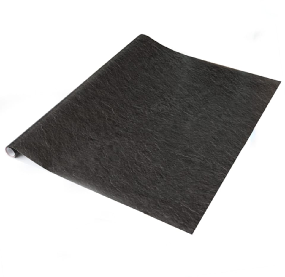 image 1 of Sticky Back Plastic Black Slate Matt Stone Effect Kitchen Self-adhesive Vinyl Wrap for Cupboards, Doors and Worktops 67.5cm x 15m (3 rolls) - d-c-fix