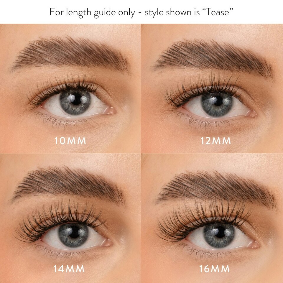 image 1 of House Of Amor - Eyelash Extensions - Mixed Length Clusters - Tease - Volume D Curl -