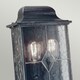 image 2 of Wexford 2 Light Outdoor Wall Half Lantern Light Black Silver IP43, E27