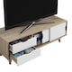 image 4 of Alford 2 Door & 2 Drawer TV Unit White & Oak