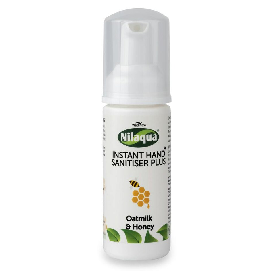 image 1 of Nilaqua Oatmilk & Honey Alcohol Free Hand Sanitiser 50ml