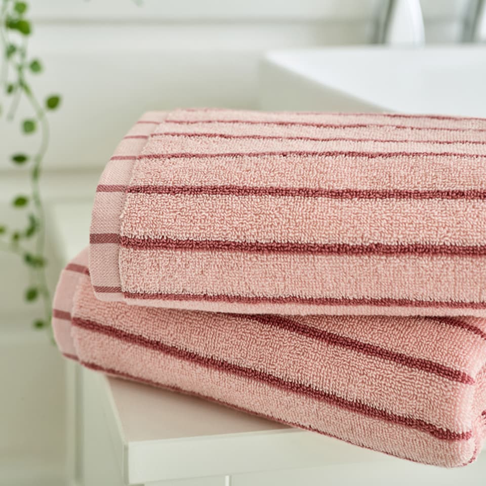 image 1 of Malmo Cotton Stripe Lightweight 480gsm Towel