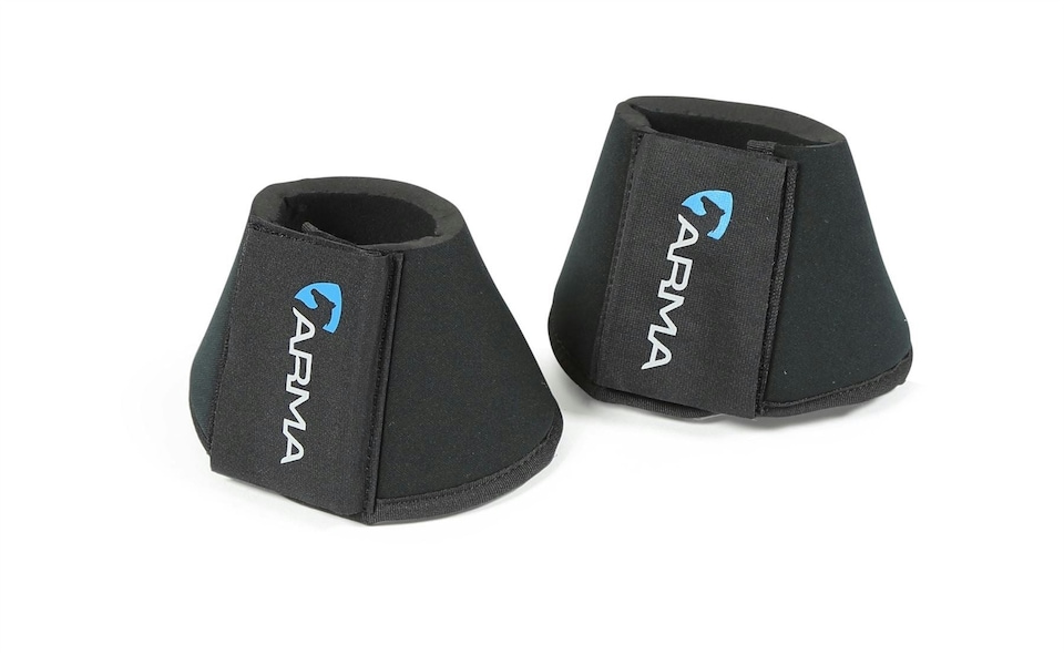 image 1 of Shires Arma Neoprene Over Reach Boots | Blue | Pony