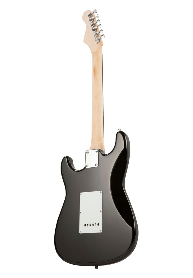 image 1 of RockJam Electric Guitar Kit with 10-Watt Amp, Gig Bag & Lessons | Black